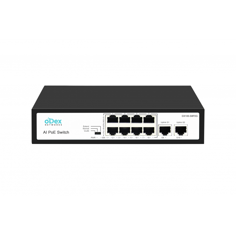 POE Switch ODex DX100-S8P2G 8port