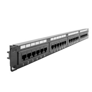 Network Patch Panel ODEX Cat5e UTP 24port 1U / RJ45